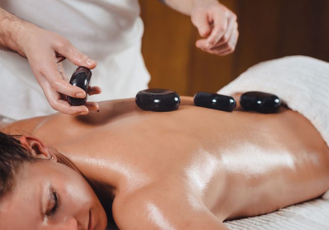 Hot stone massage